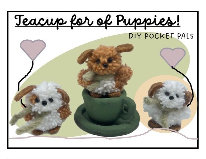 DIY Teacup Puppies with Pottery Teacup and Saucer