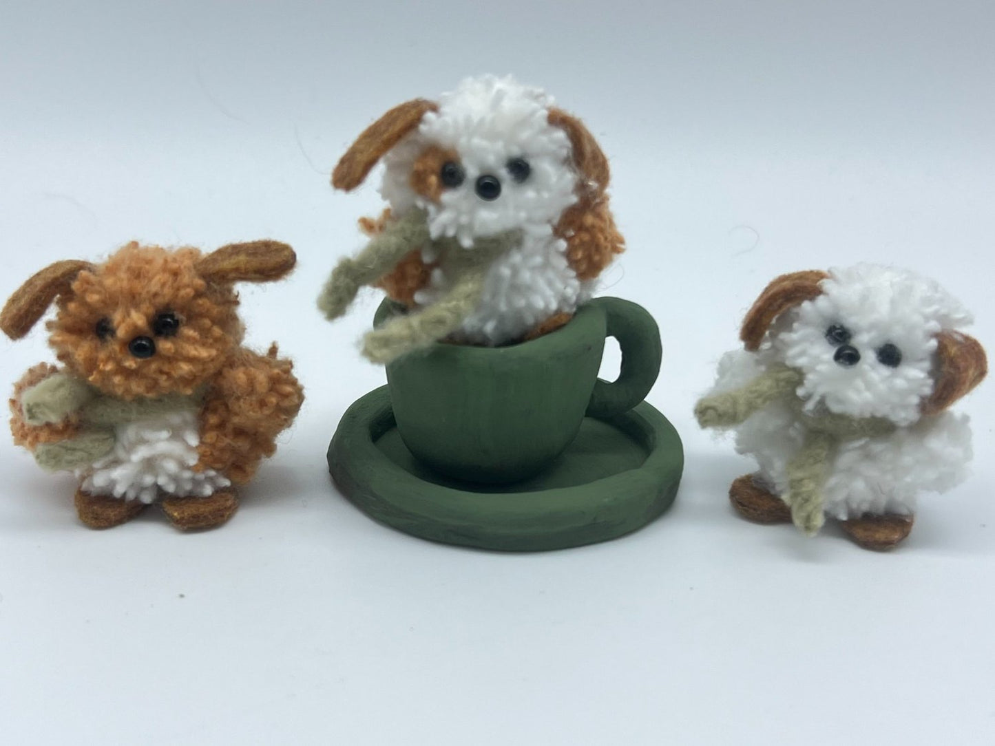 DIY Teacup Puppies with Pottery Teacup and Saucer